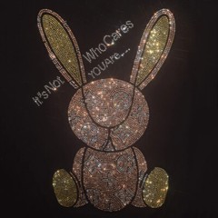 Fashion Trend Rabbit Hot Diamonds Rhinestones Black Summer Luxury Men T-Shirt