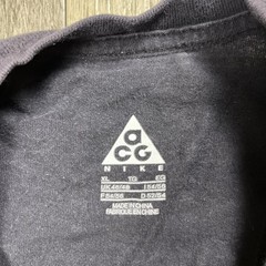 Nike ACG T-Shirt Size XL Black Geometric Matrix Print Rare Streetwear Thailand