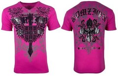 Raw State by Affliction Men’s T-Shirt Harlow Biker Cross Y2K S-5XL
