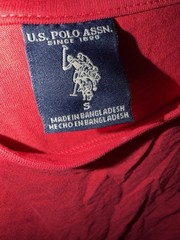 U.S. Polo Assn. T-Shirt Men’s S Red Crew Neck Short Sleeve Knit Logo