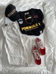 Formula 1 F1 PacSun Graphic T Shirt Mens Large Black Racing Motorsport FAST