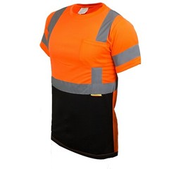 Hi Vis T Shirt Class 3 Work Safety Short Sleeve High Visibility -BFS8511/12