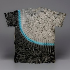 *New* 2XL – Sm Handmade Tie Dye, Carbon Blue Sash, Crew or V-Neck
