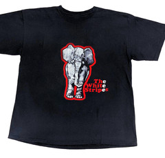 Vintage Elephant The White Stripes Band Gift For Fans Black S-5XL Shirt CK081