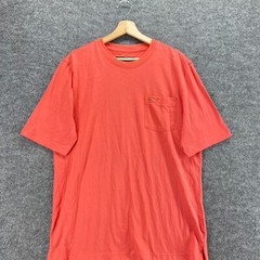 Greg Norman Shirt Men M Orange Crew Neck Short Sleeve Cotton Regular Fit