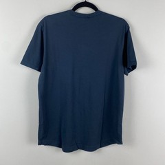Buck Mason Curved Hem Pima T Shirt Mens Medium Ink Blue Short Sleeve Crew Neck