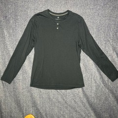 Free Fly Men Bamboo Henley Shirt Bundle Long Sleeve Gray Charcoal Size Medium