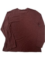 Faherty Brand Mens XL Long Sleeve Henley Shirt Marled Brown Casual Coastal