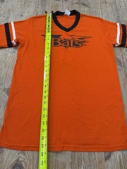 Vintage Late 90s Bats Softball Ringer Tshirt Augusta Tag Mens Size Medium
