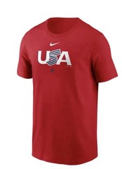 Nike USA World Baseball Classic Wordmark T-Shirt Size Medium