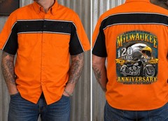 Milwaukee Motorcycle Clothing Co. 120th Anniversary Eagle Motorcycle Shirt XL