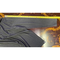 Free Fly Mens Bamboo Flex Henley Long Sleeve Shirt Gray Gorpcore Baselayer M