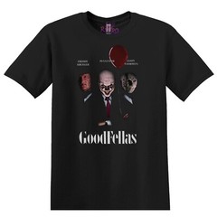 Goodfellas Freddy Krueger, Pennywise & Jason Voorhees Horror T-Shirt Black S-3XL