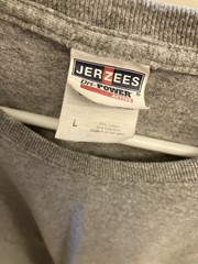 Jerzees Dri-Power Men’s L Reg Gray Firestone Building Products Graphic T-Shirt