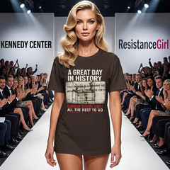 A Great Day in History T-Shirt | Kennedy Center Trump Name Removed
