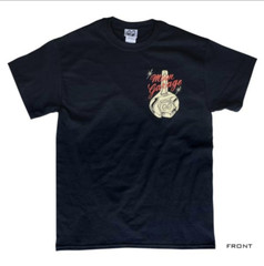 Men’s Mooneyes Moon Automotive Garage Santa Fe Black T-Shirt Cotton MQT118BK