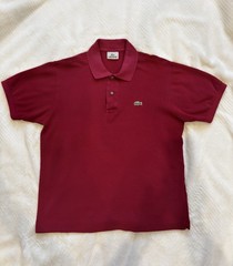 Lacoste Men’s Classic Polo Shirt 100% Cotton Short Sleeve Size 4 Classic Logo