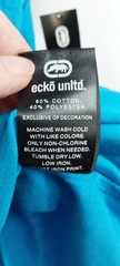 NWT ECKOUNLTD LOGO T- SHIRT ATOMIC BLUE CAMO EO31K806 XL