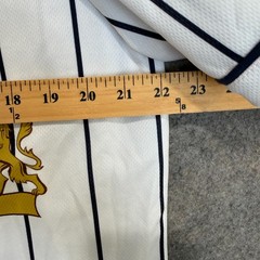 Modelo Especial Baseball Jersey Shirt Mens Medium Beer Pin Stripe World Series