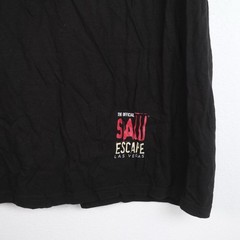 Saw Escape Room Las Vegas Shirt Sz XL Black Horror Movie Live Or Die Choice NWT