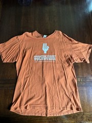 UT Austin “Operation Turkey “ Volunteer T-shirt Meals On Wheels Anvil XL Orange