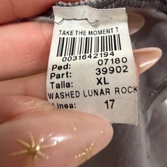 Robert Geller x Lululemon Take The Moment T Washed Lunar Rock XL Graphic Tee