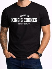 Product Of King S Corner Mens Black Tee Local Hometown Gift