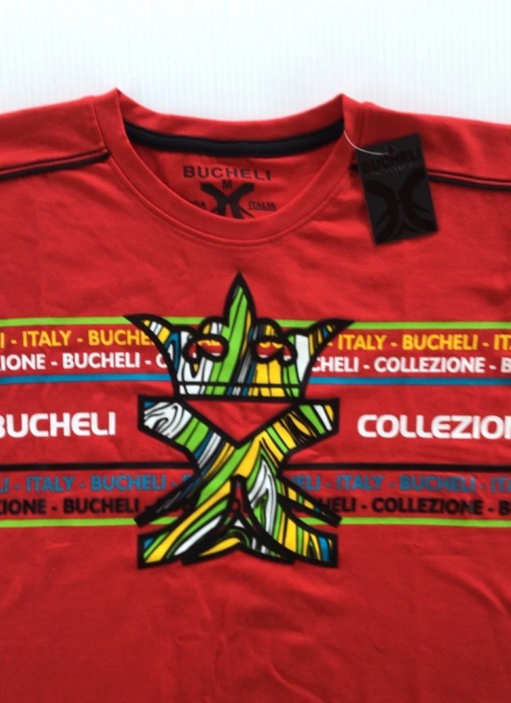 Men’s Bucheli T Shirt,Italian Style,Cotton,Slim Fit,Stretch M…..A10.A