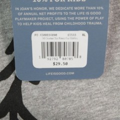 Life Is Good Shirt Mens XL Gray Crusher Hammock Graphic Crew Neck Tagless NWT