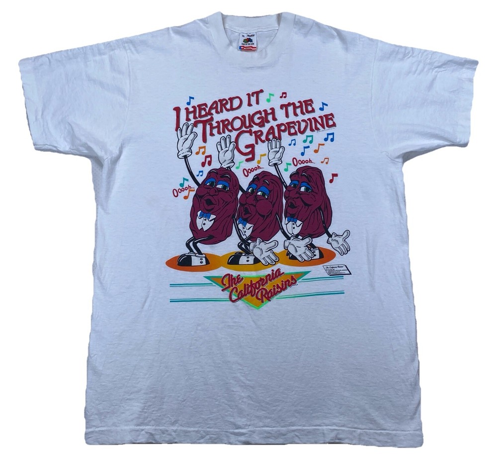 Vintage California Raisins Men’s XL T-Shirt 1987 Single Stitch
