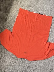 NEW MENS ADIDAS ORIGINALS TREFOILTEE T SHIRT LARGE #DV3286 Orange Allover Spell
