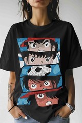 Captain Tsubasa T-Shirt Soccer Manga Tshirt Japanese Anime Football Unisex Tee
