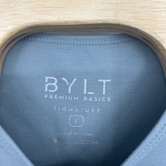 BYLT Premium Basics Signature Tee Mens Large Sage Green Curved Hem T-Shirt