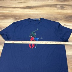 Polo Ralph Lauren T-Shirt Mens XL Big Pony Cotton Classic Fit Navy Blue Preppy
