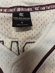 Colosseum Lafayette Leopards Baseball Jersey White Maroon Men’s Small NWT FreeSH