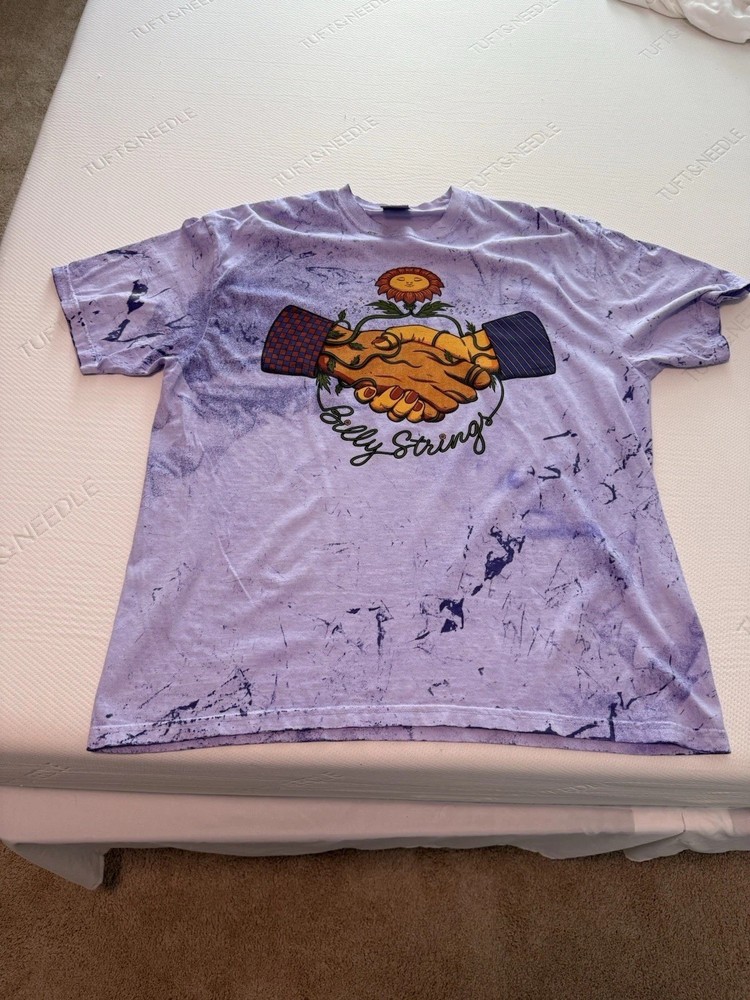 Billy Strings – Handshake T-Shirt Purple XXL 2XL Spring Tour 2025