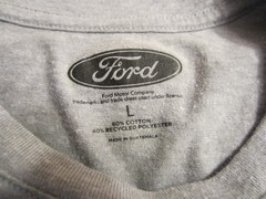 Ford Bronco T Shirt Size L Gray and Green