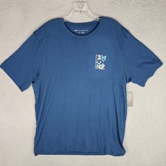Travis Mathew T-Shirt Mens XL Blue Return Ticket Graphic Short Sleeve A42234