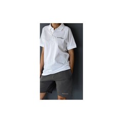 SHIMANO Short Sleeve Polo Shirt White Cotton 100% Fishing Sport Surf Casting