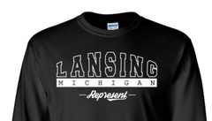 Lansing Michigan T-Shirt Long Sleeve Graphic tee