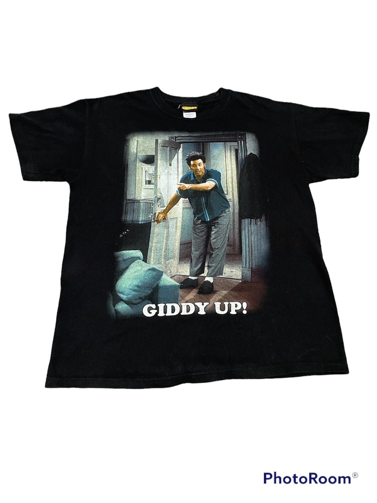 Vintage Seinfeld Kramer Giddy Up T Shirt NBC TV Show Jerry Size Medium