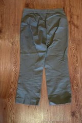 WOMENS MICHAEL KORS OLIVE GREEN CROPPED PANTS 4 *