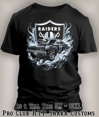 Mens BIG & Tall 10XL PRO CLUB HEAVY WEIGHT Raider Mucle Tee Car SHIRT