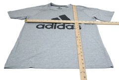 Adidas Ultimate Tee Men’s M/M Grey Short Sleeve Crew Neck Logo T-Shirt T0492