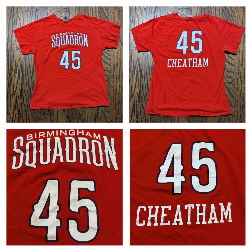 Zylan Cheatham # 45 Birmingham Squadron Red T SHIRT (Large) NBA G League