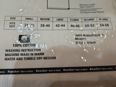 Knocker White 3 piece Tank Top A-Shirts 100% Cotton Size 3 XL (54-56) AKW001