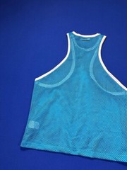 DSQUARED2 men’s summer blue back&front racer mesh muscle tank top SZ L