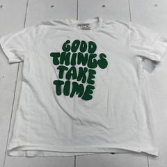 Brooklyn Vertical White Good Things Take Time T Shirt Mens Size XL