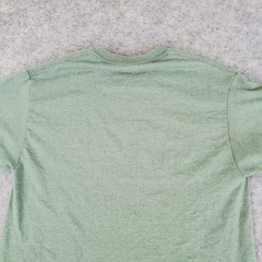 Fairbanks Alaska Shirt Mens Medium Green Graphic Crew Neck Short Sleeve Stretch