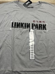 Linkin Park T-Shirt Large Gray Rock Band Hybrid Theory Graphic Tee Spencers